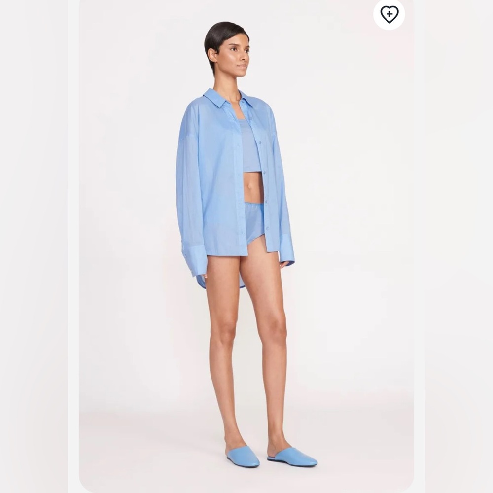 Staud | Chamomile Blue Shirt NWT XS 
RSMP $195
*Brand new with tags. No flaws.